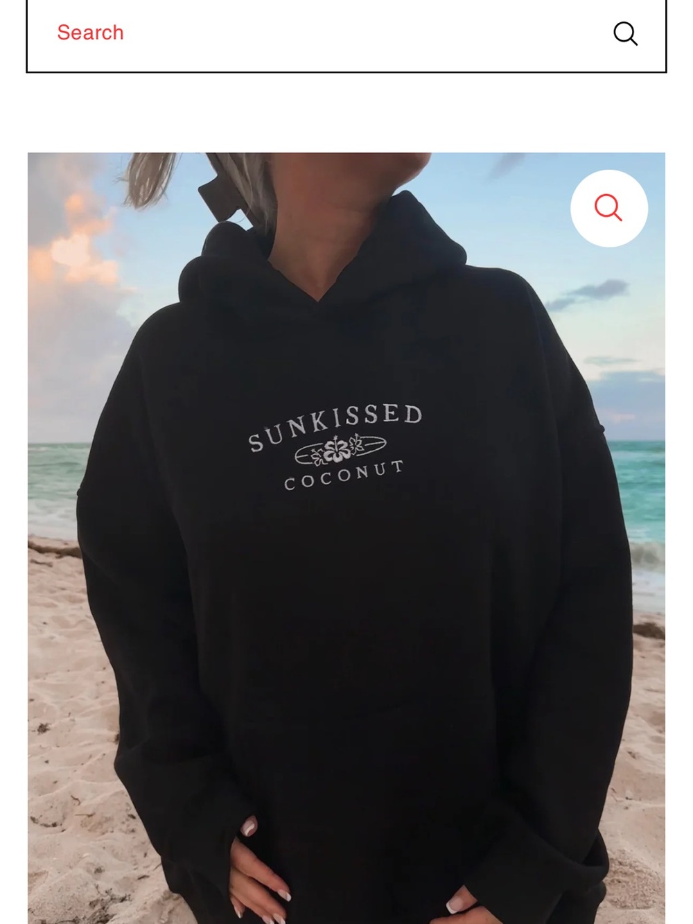 Sunkissed Coconut Women's Black Hoodie Large